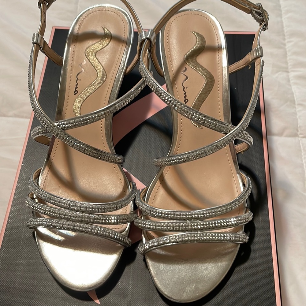 Silver shoes